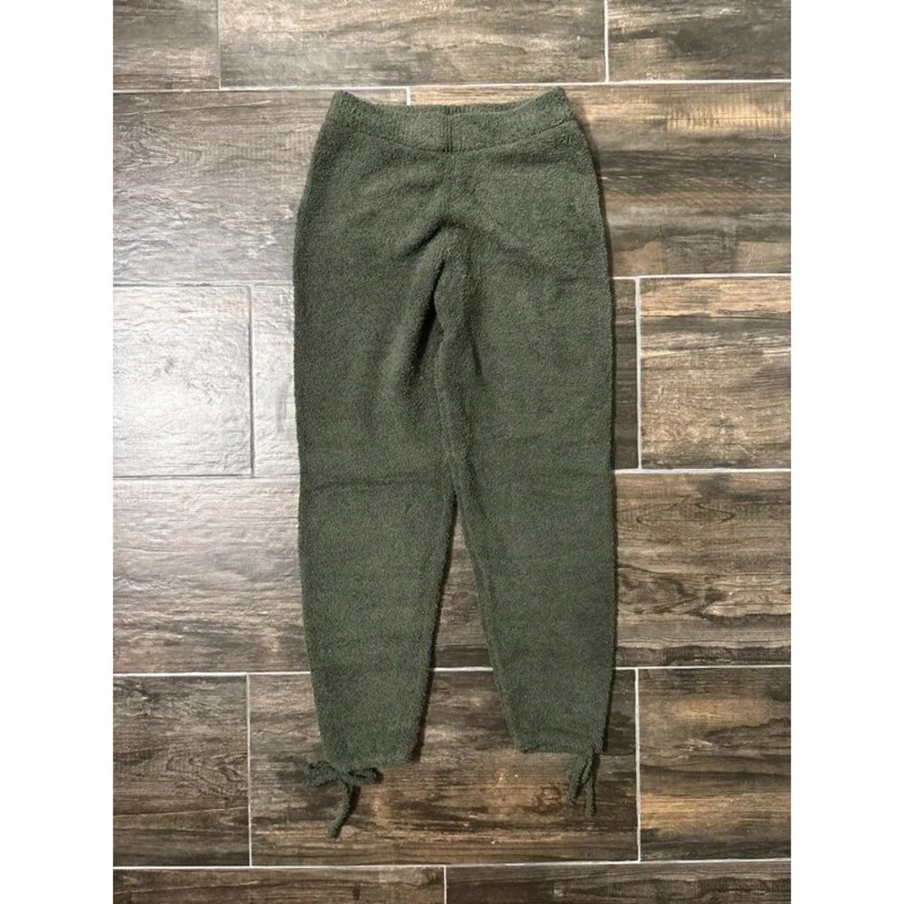P’tula Olive Green Fuzzy Sweatpants